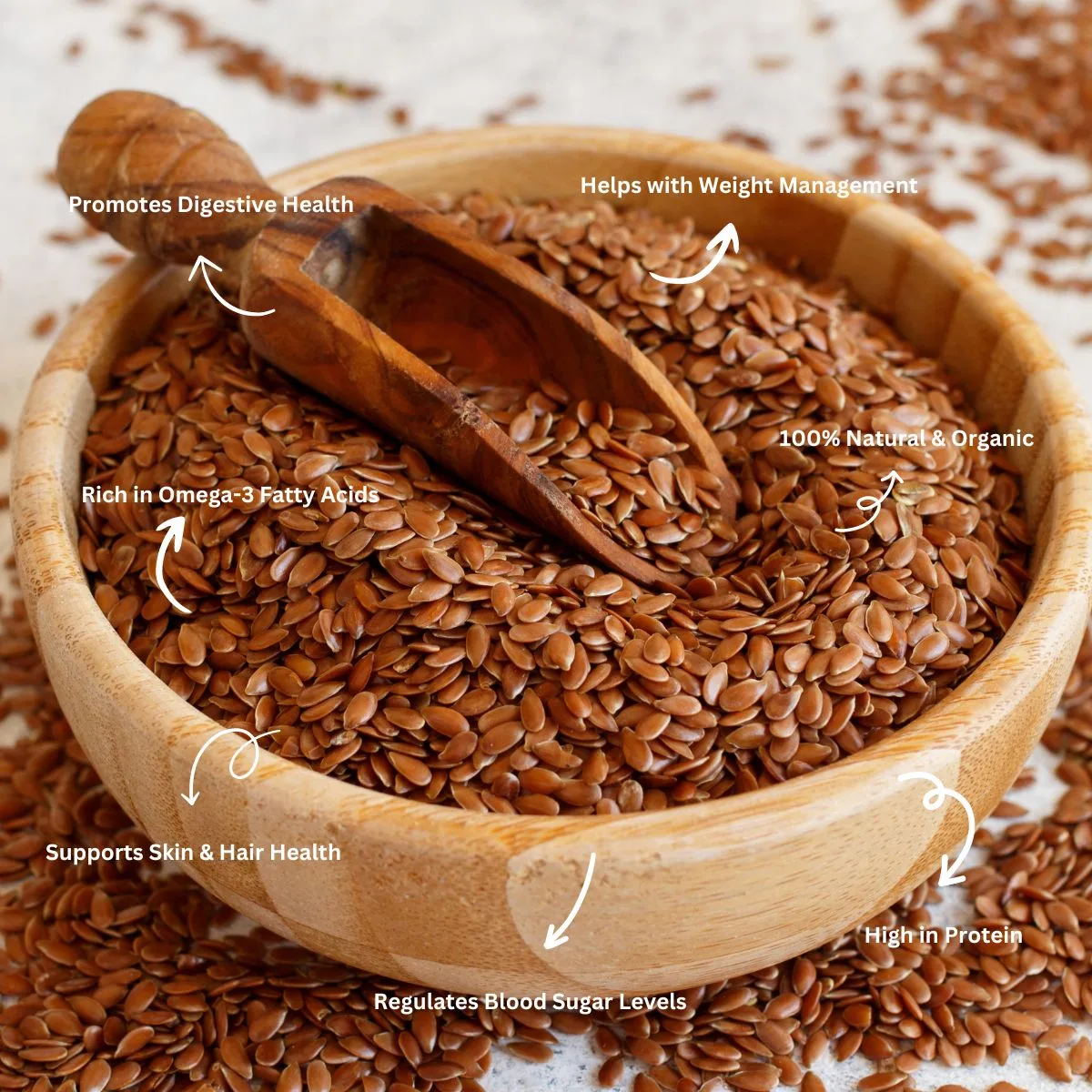 Organic Flax Seeds (100% Imported) Organic Flax Seeds (100% Imported)